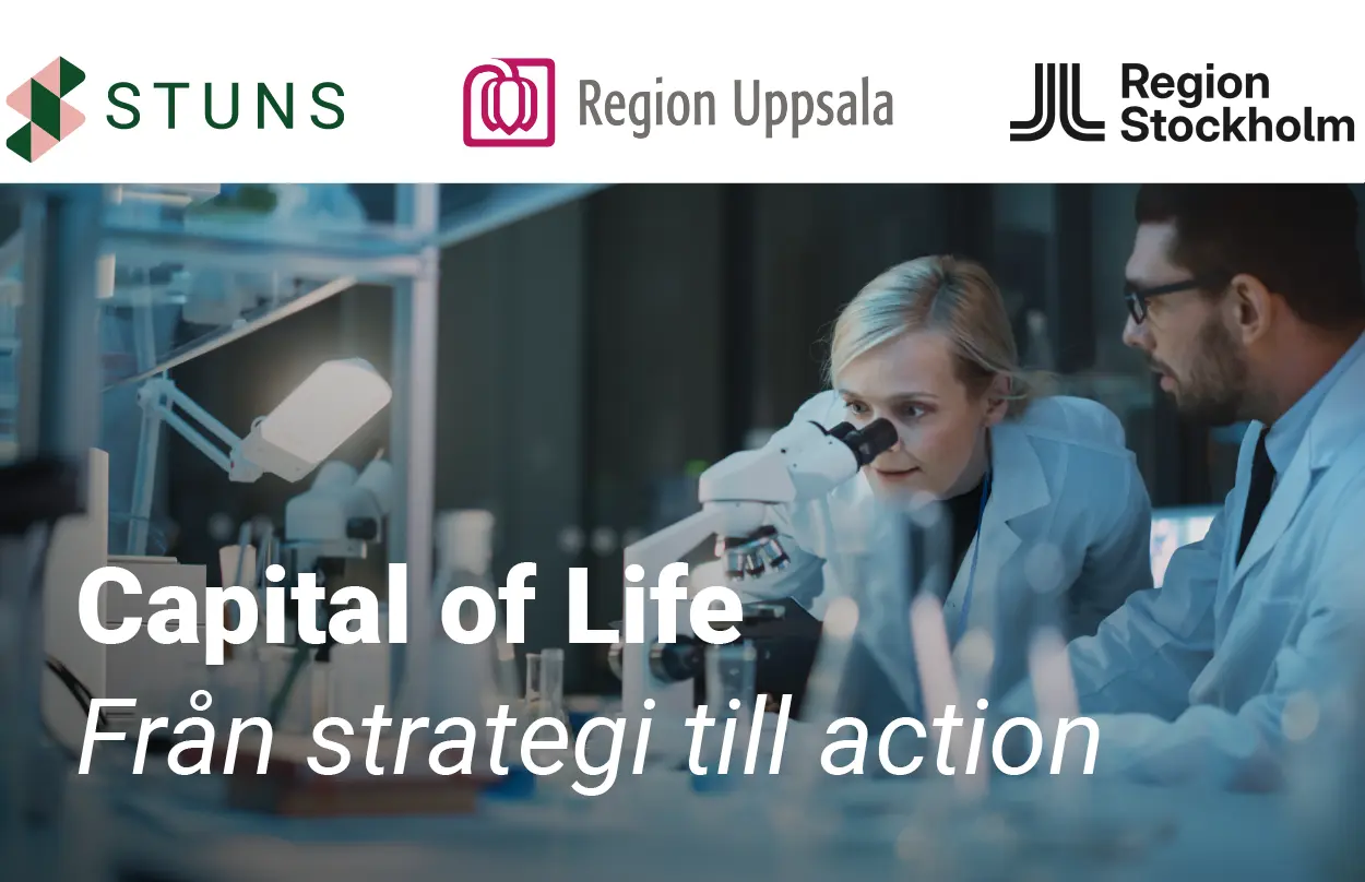 Konferens om den gemensamma life science-strategin för Region Stockholm och Region Uppsala.