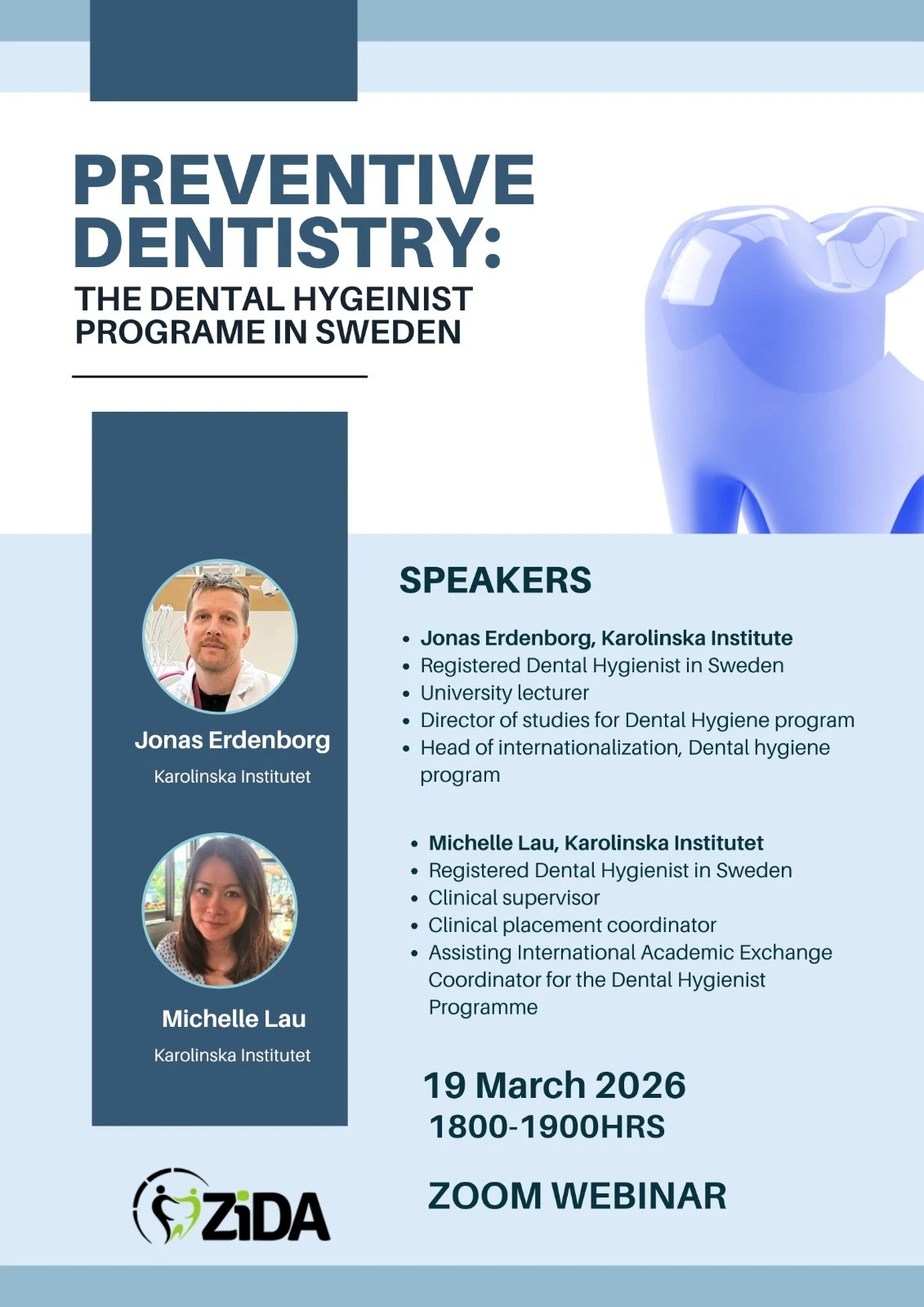 flyer till webinar tandläkare