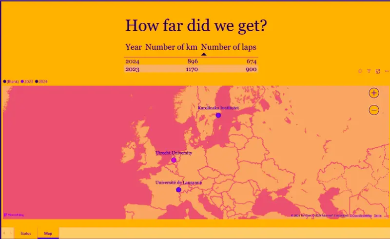 Karta KI-loppet total distans 2024