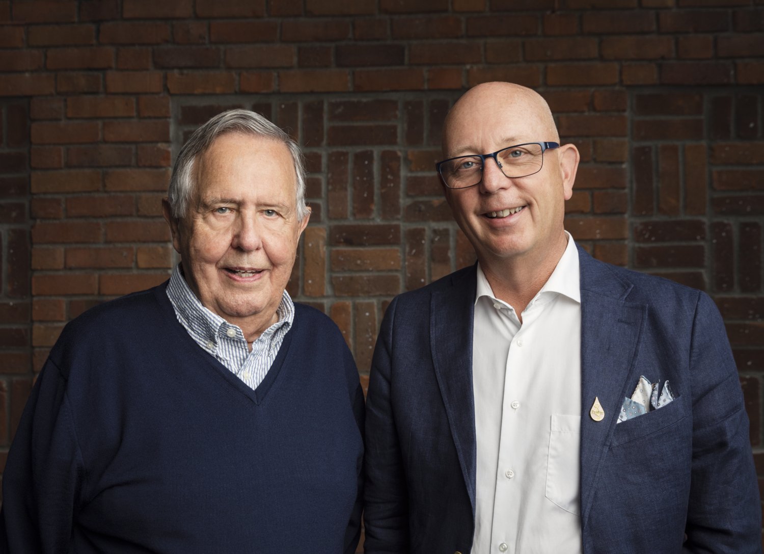 Donatorn Björn Gysell med KI-forskare.