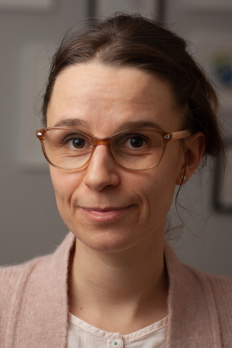 Porträtt av Anja Gebhardt, doktorand vid sektionen för omvårdnad, NVS.