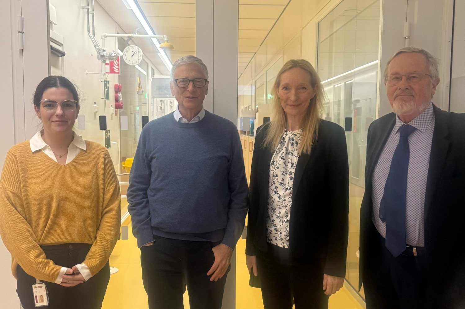 Ana Rita Narciso, Bill Gates, Birgitta Henriques-Normark och Staffan Normark