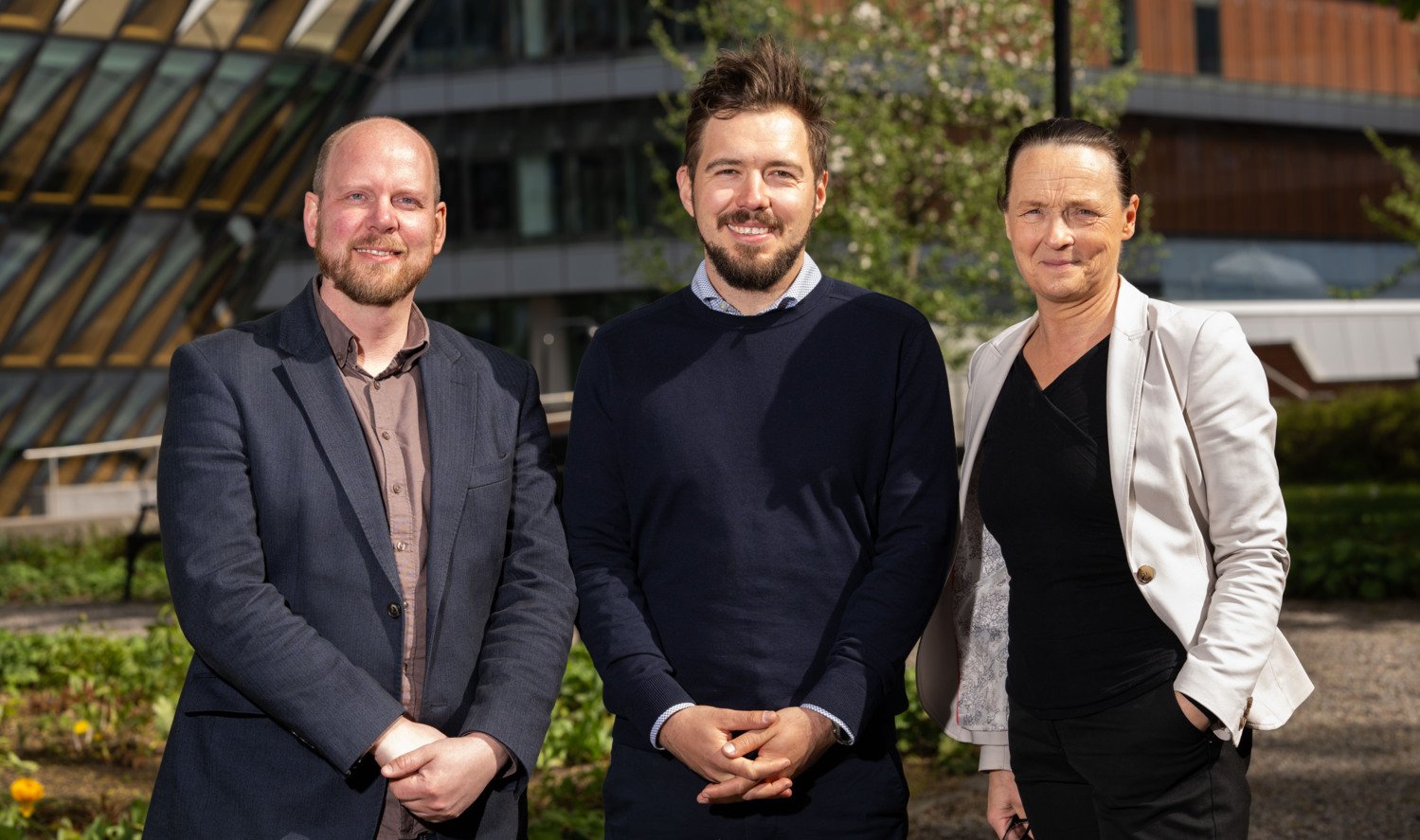 Från vänster: Christopher Sundling, Maximilian Julius Lautenbach, Anna Färnert