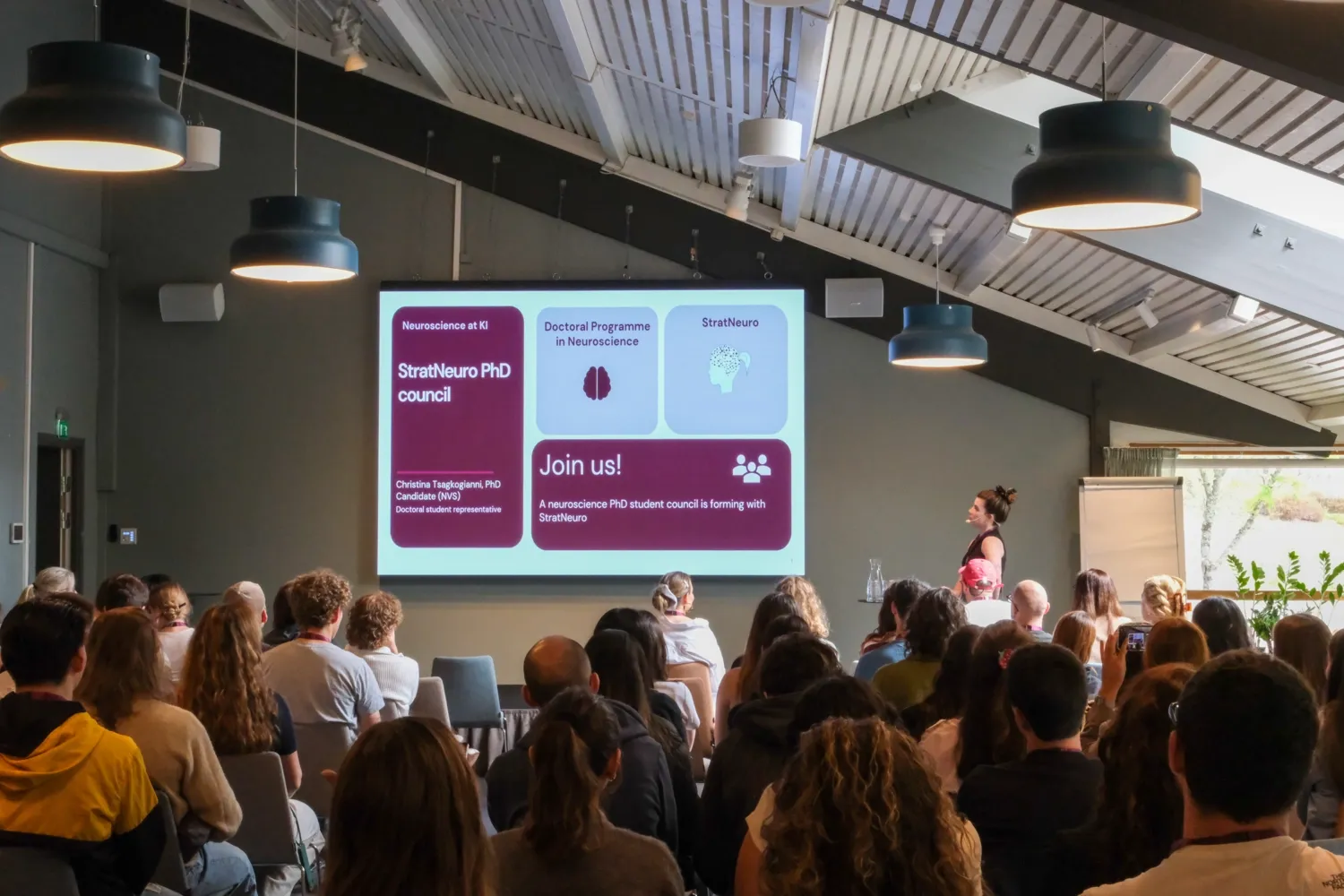 Publik vid en presentation