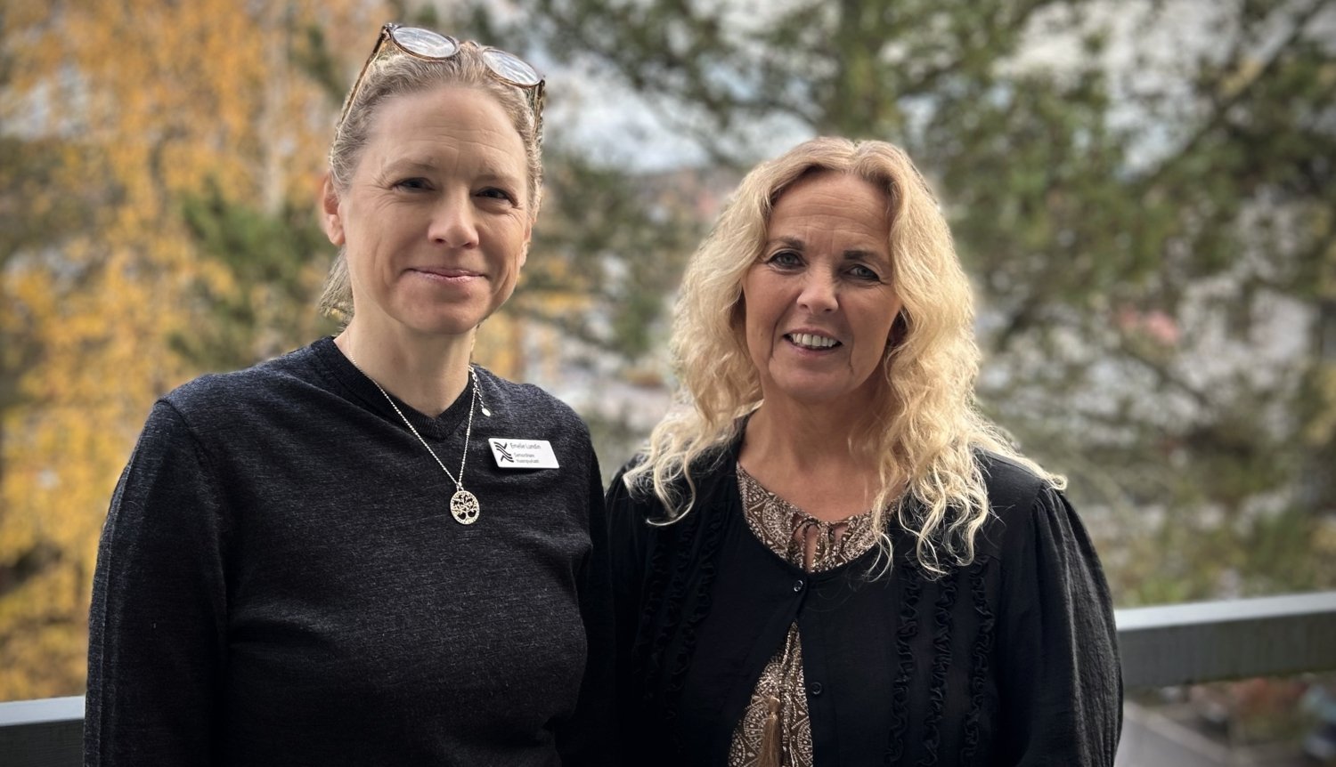 Maria Schenell, vårdenhetschef och processledare för suicidprevention i Region Gävleborg och Emelie Lundin, sakkunnig och samordnare för brukarinflytandearbetet i Region Gävleborg
