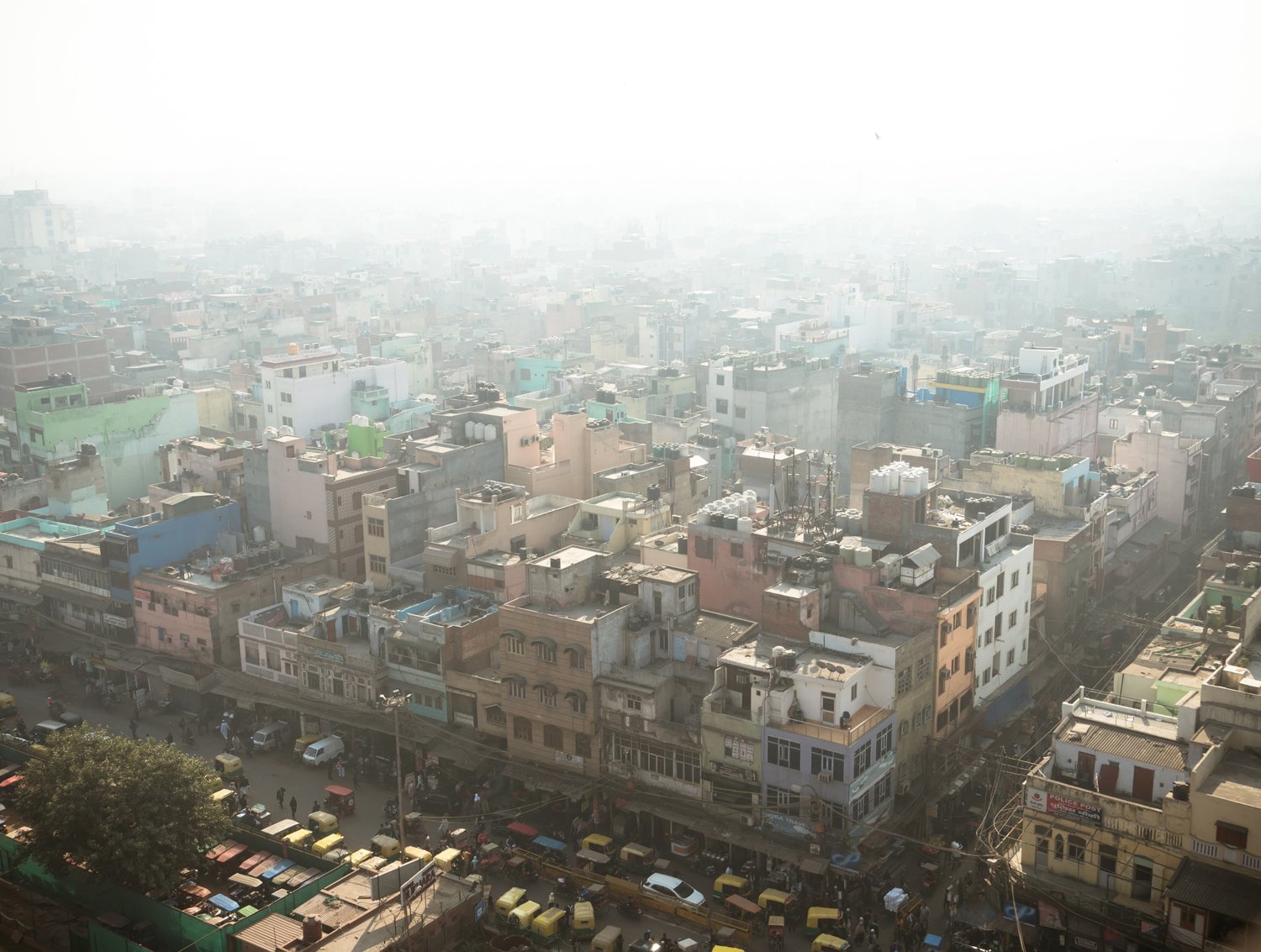 Luftföroreningar över New Dehli.