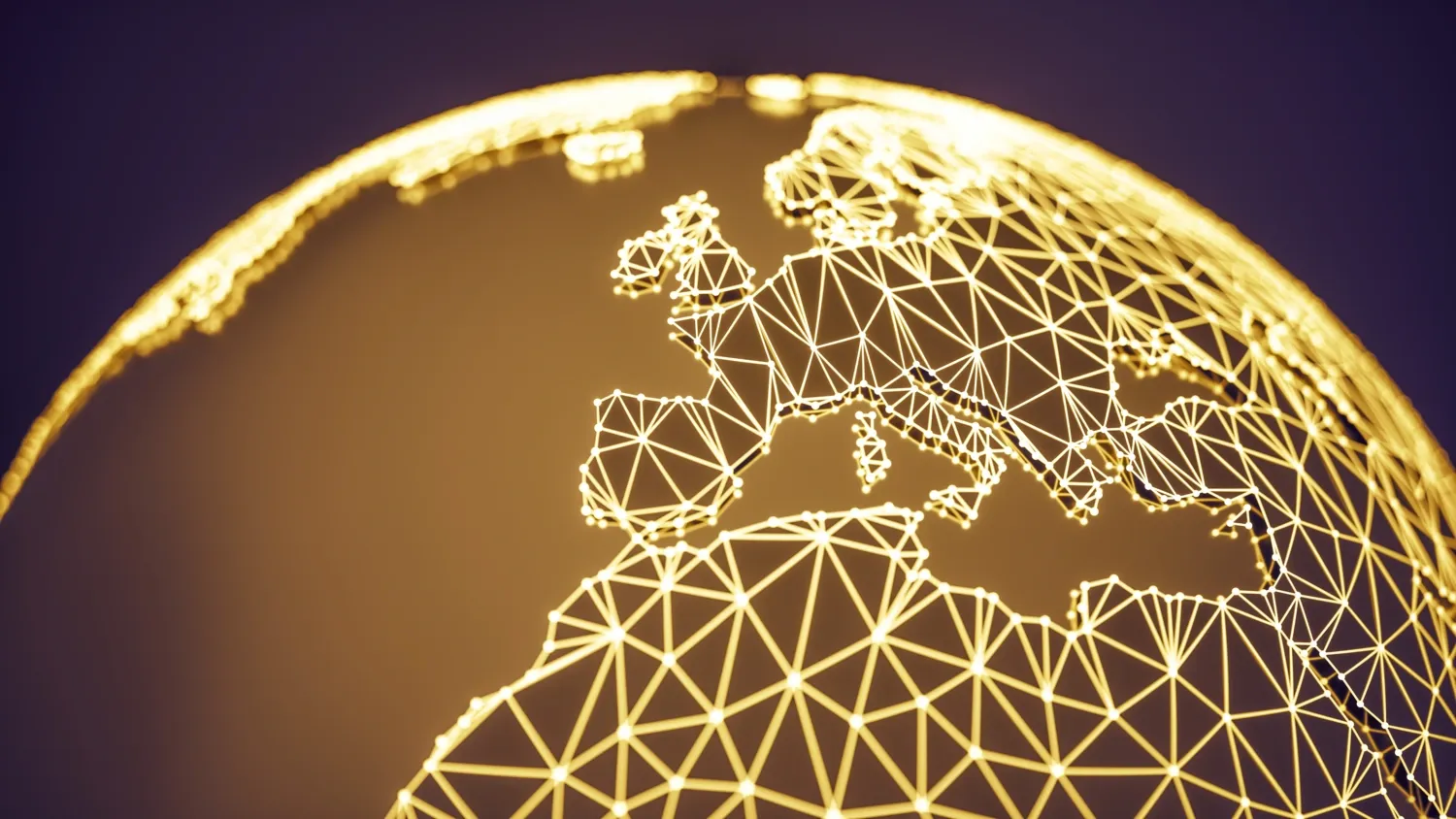 Golden abstrakt Globe - Bildbanksfoto.