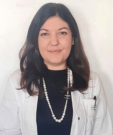 Portrait of Anna Giulia Guazzarini, PhD student from Italy, doing her internship in Eric Westman's research group, NVS, KI.