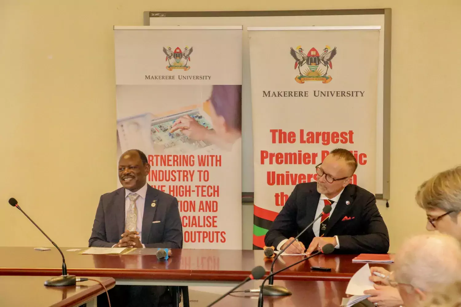 Vice President Martin Bergö visited Makerere University in Uganda in February 2024.