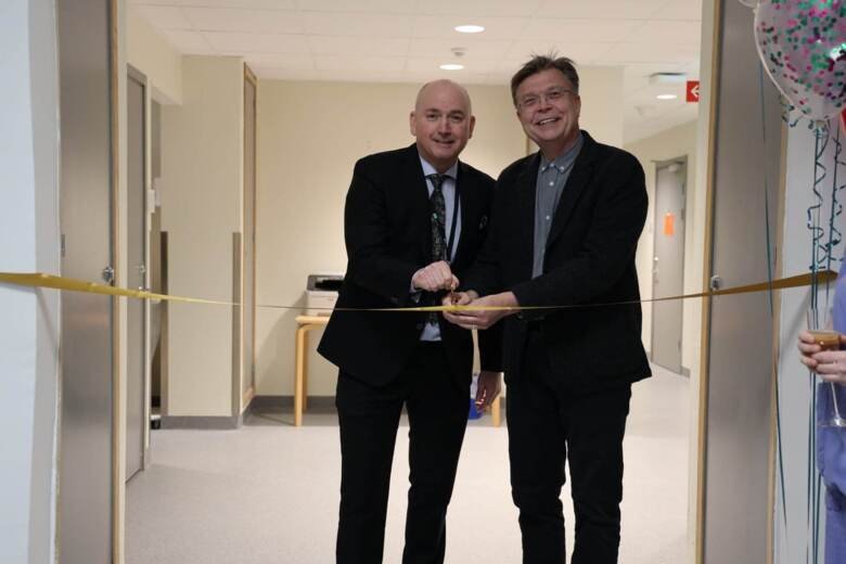 Prefekt Tomas Jernberg och VD på Danderyds sjukhus Christophe Pedroletti