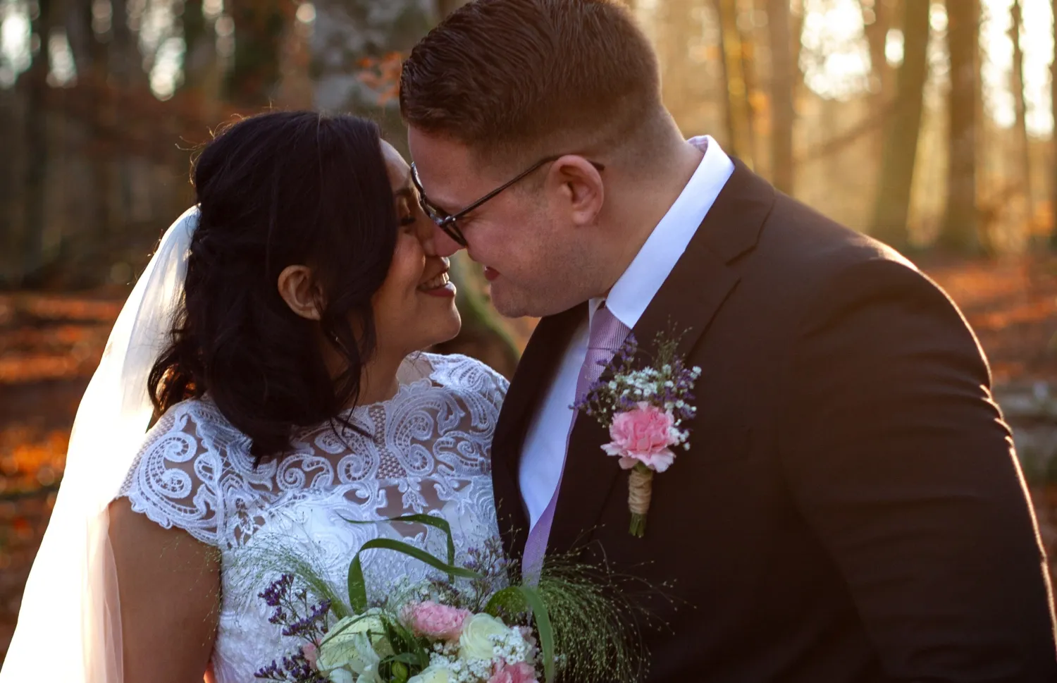 Bröllopsbild av Jennie och Philip Gustavsson