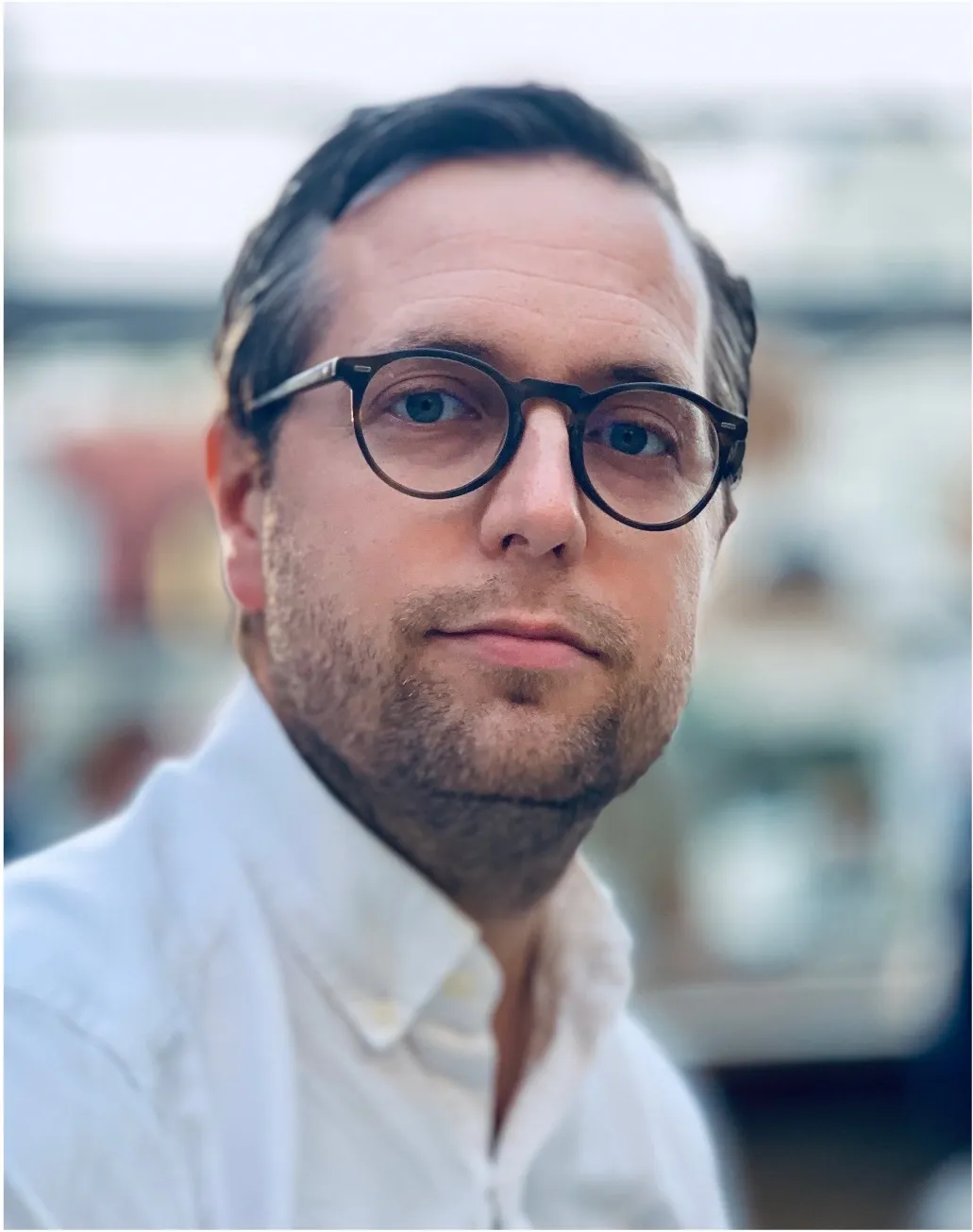 Ett foto på Johan Fredin-Knutzén.