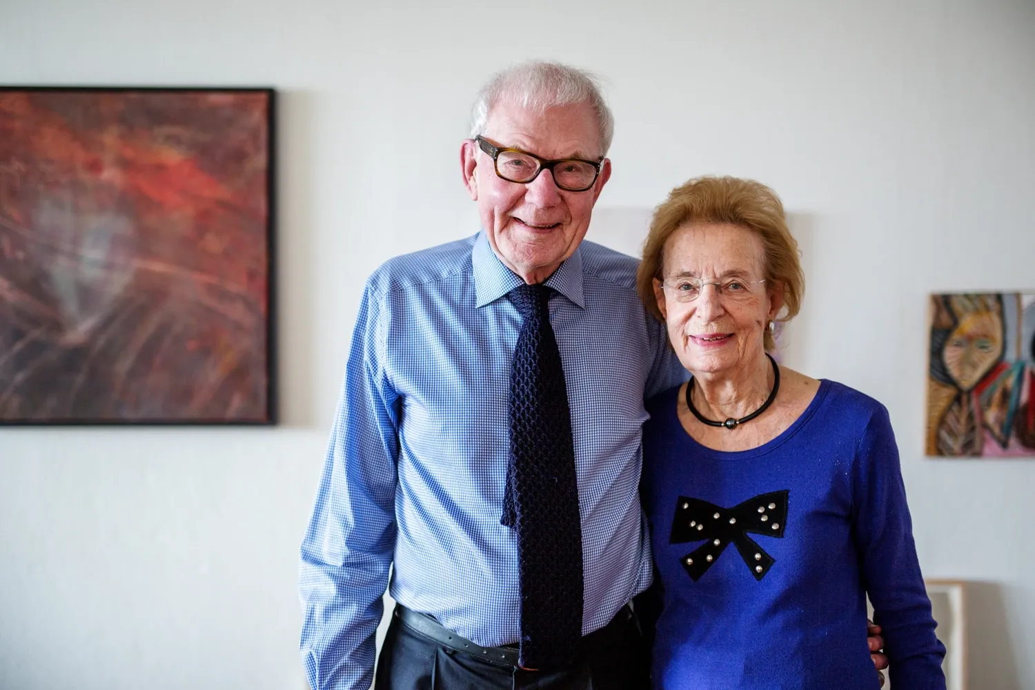 Gunnar Höglund och Anna-Stina Malmborg i deras hem.