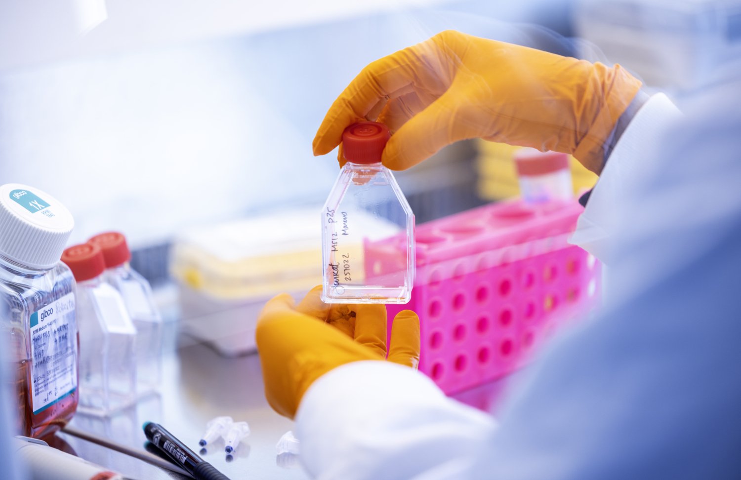 Detaljbild från labb