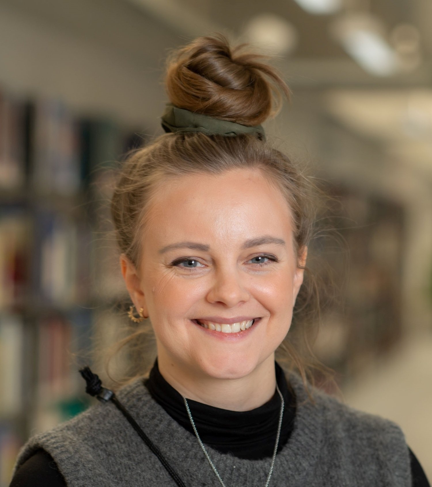 Porträttbild på Lovisa Liljegren, bibliotekarie på KIB
