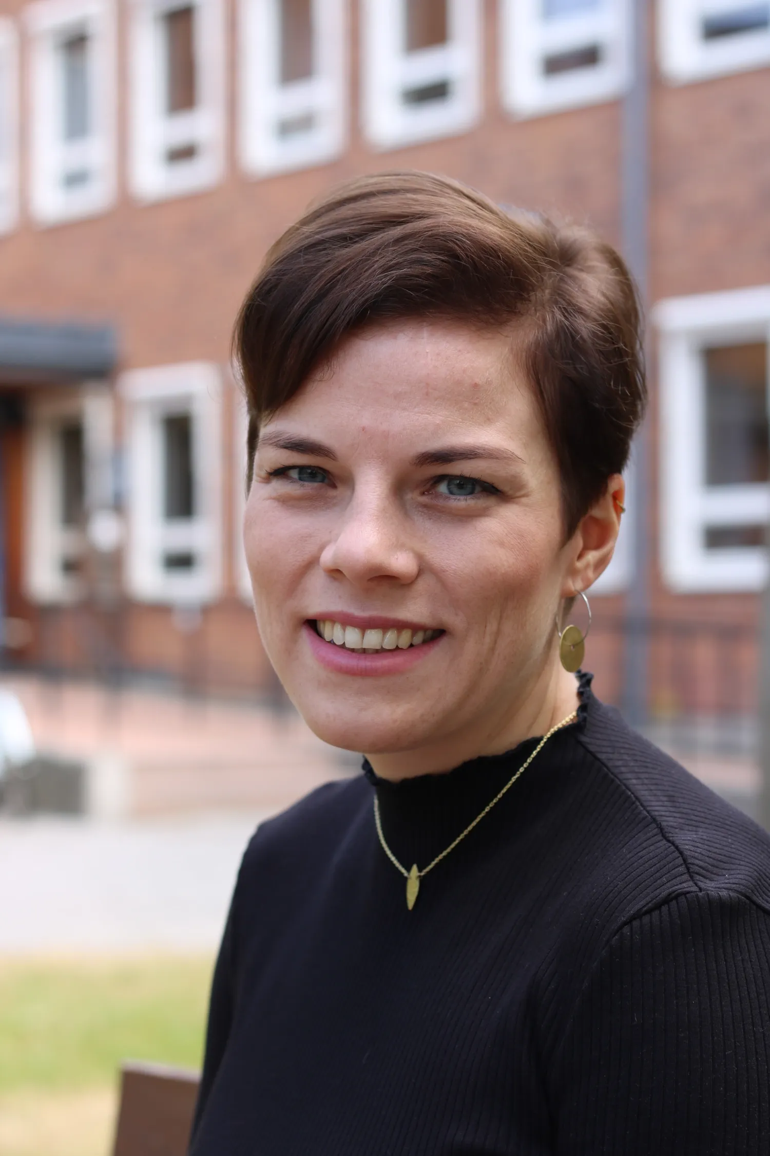 Porträtt av forskaren Lisa Dinkler.