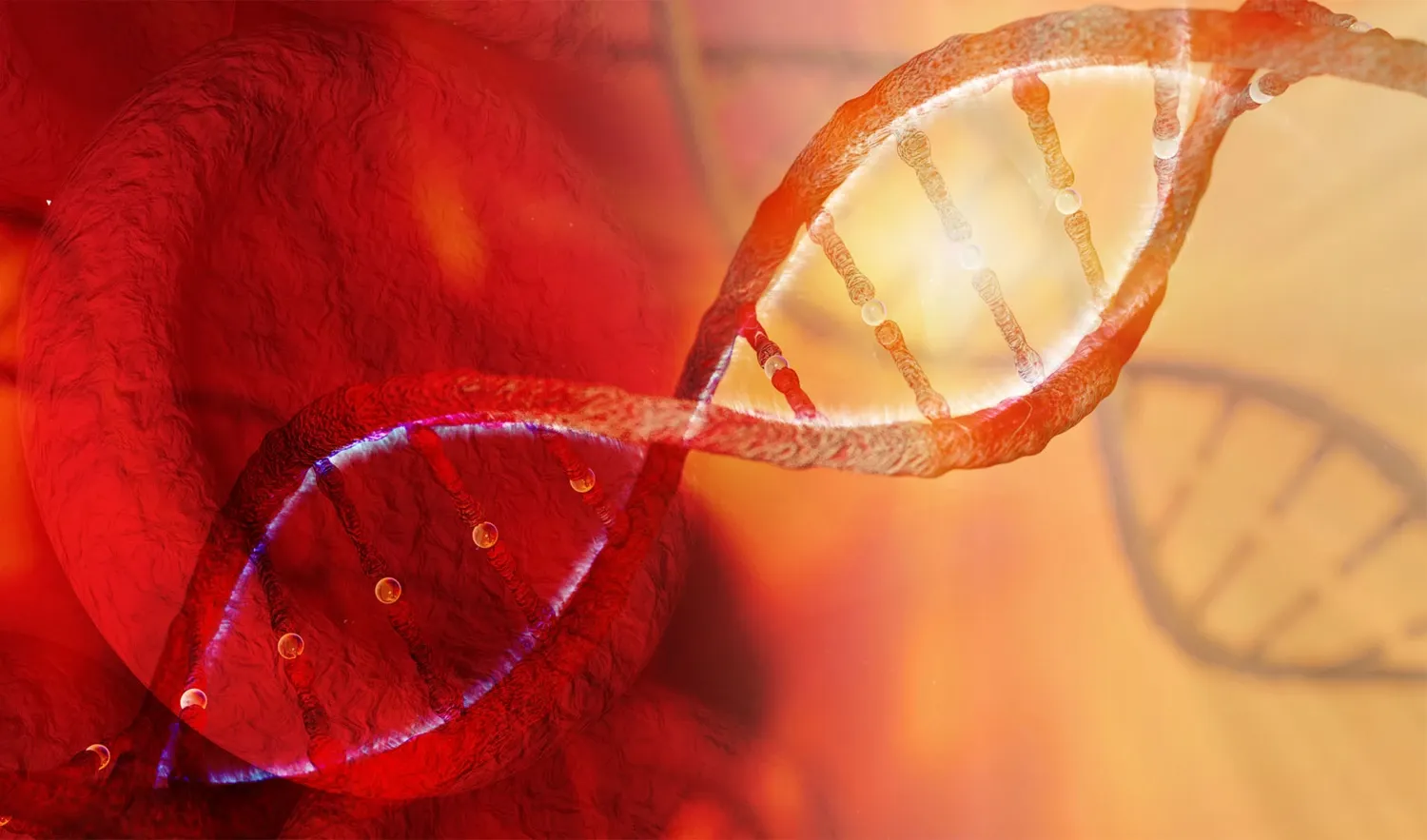 Illustration av DNA sträng