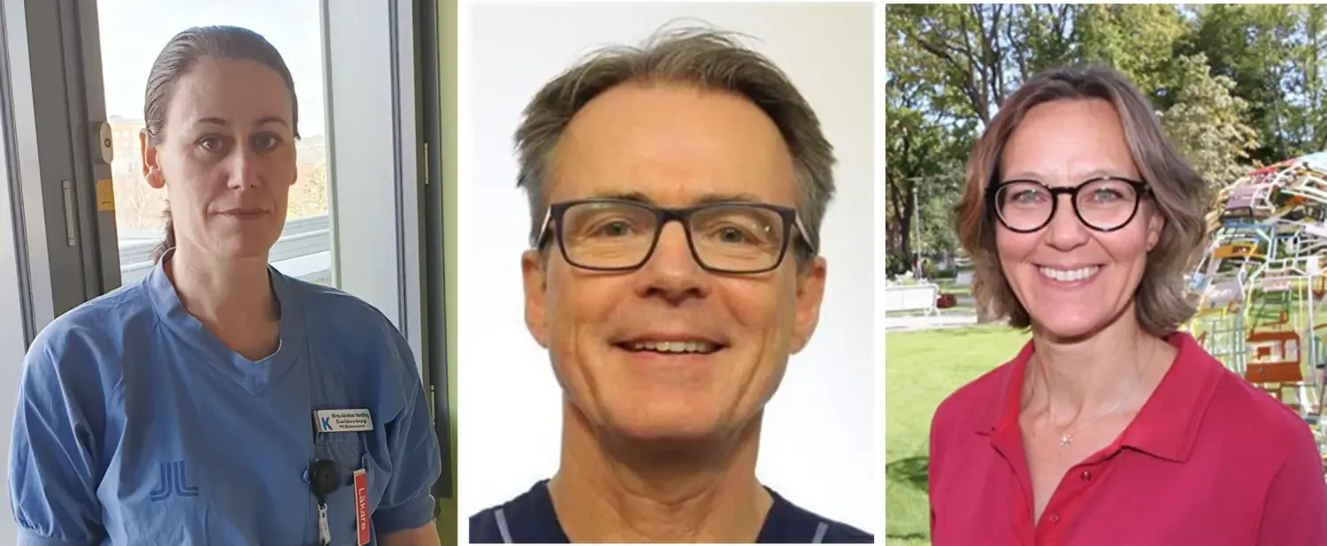 Porträtt av tre forskare vid MMK