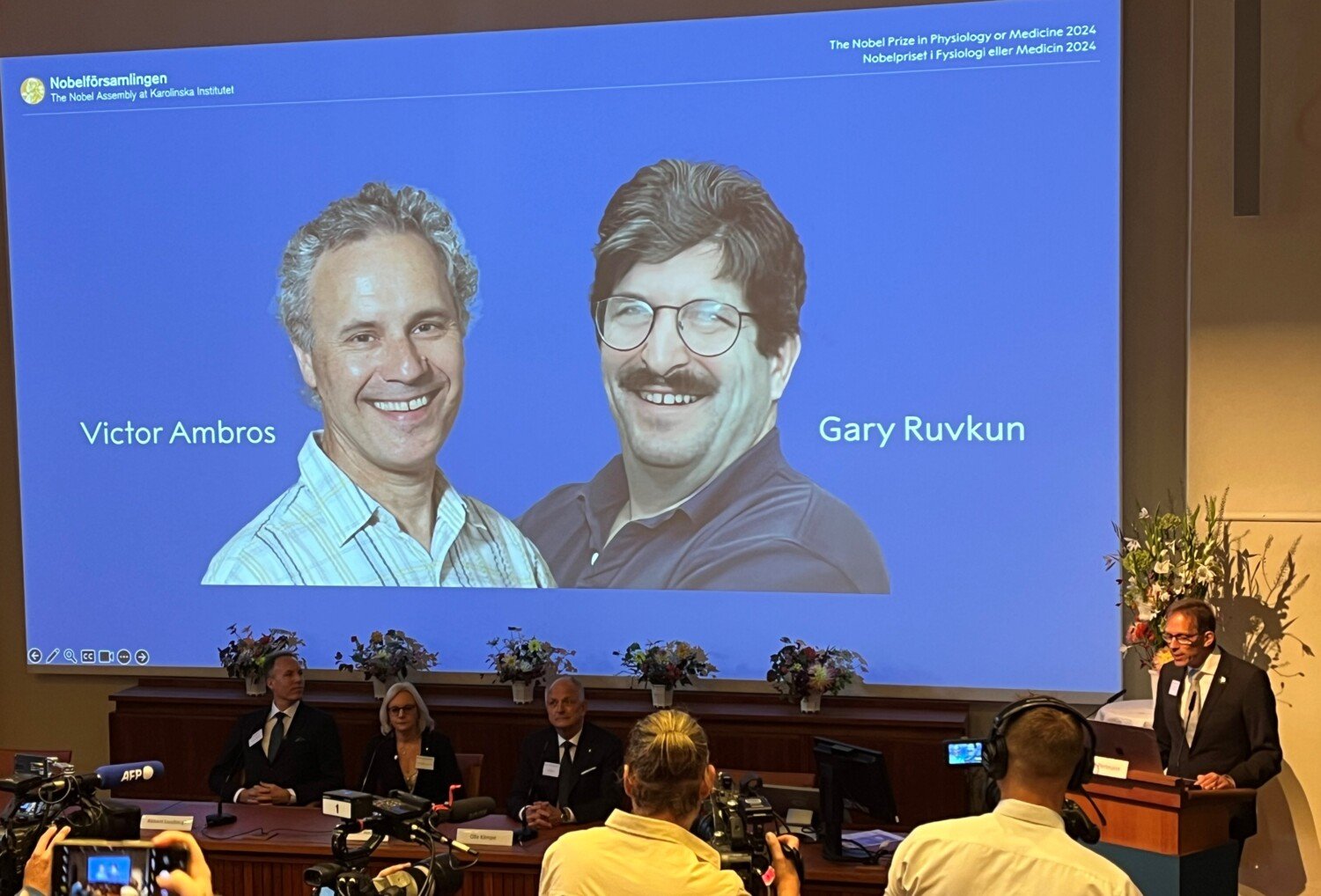 Nobelpriset i fysiologi eller medicin 2024 tilldelas Victor Ambros och Gary Ruvkun