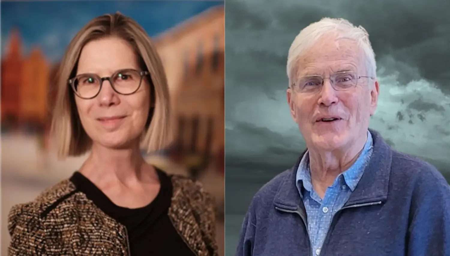 Fotografi på prefekt Sabine Koch och Charli Eriksson