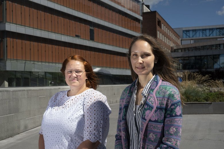 Stina Wickström och Maria Wolodarski, forskare vid institutionen för onkologi-patologi