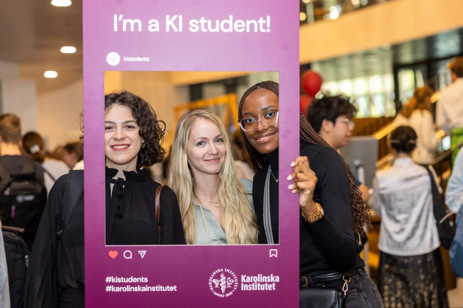 Studenter på välkomstdag höstterminen 2024.