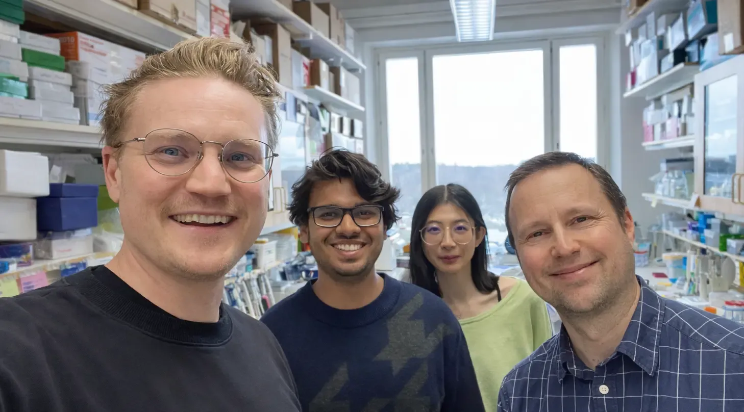 Gruppbild på forskargrupp Fredrik Wermeling