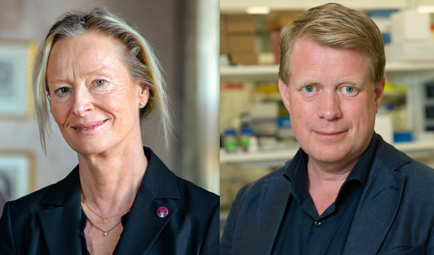 Kristina Gemzell Danielsson och Thomas Helleday.