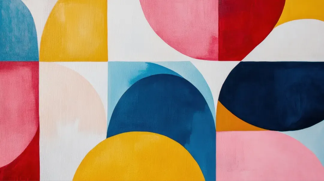 Vibrant abstract shapes