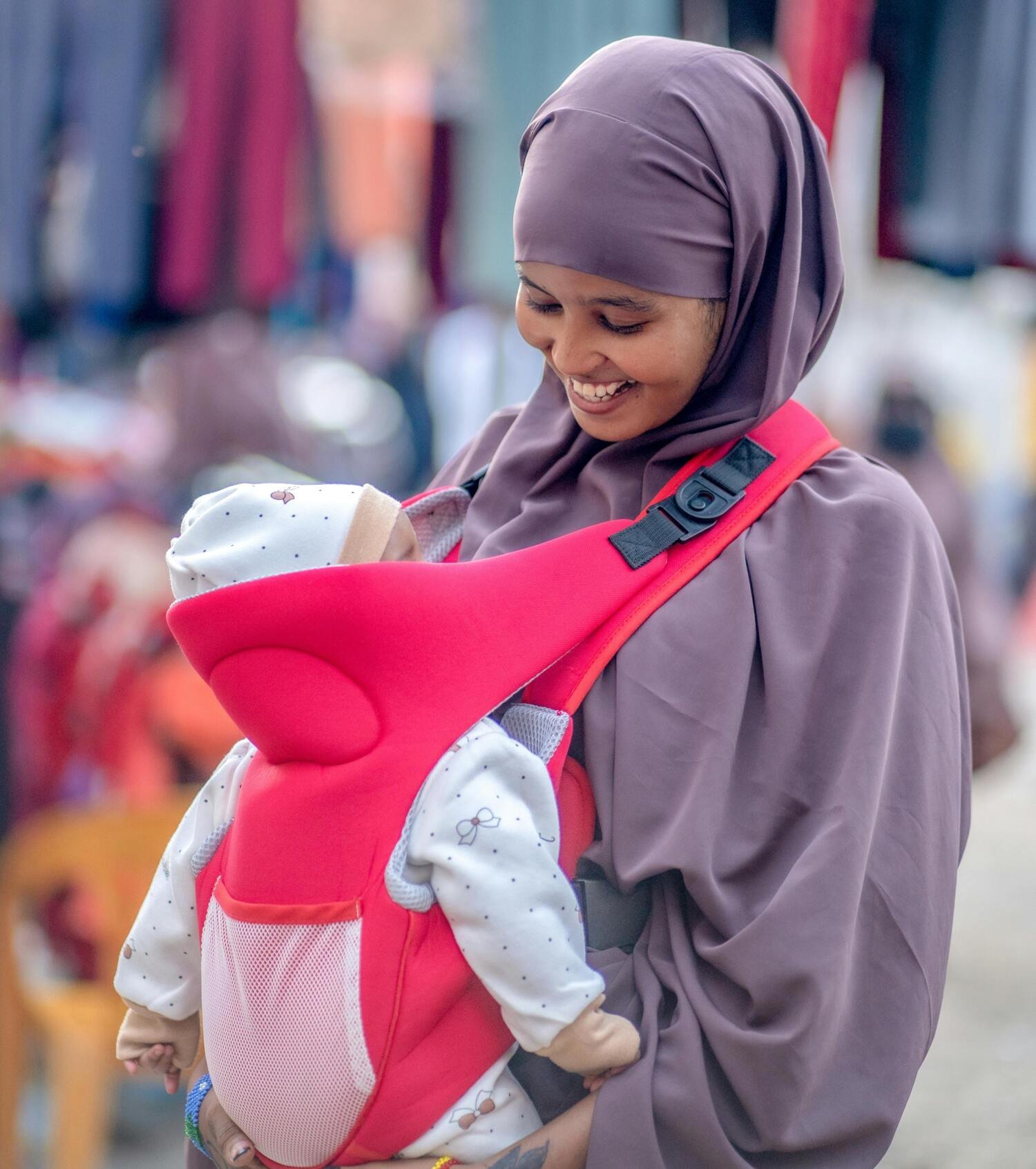 Mamma och barn afrikansk urpsrung