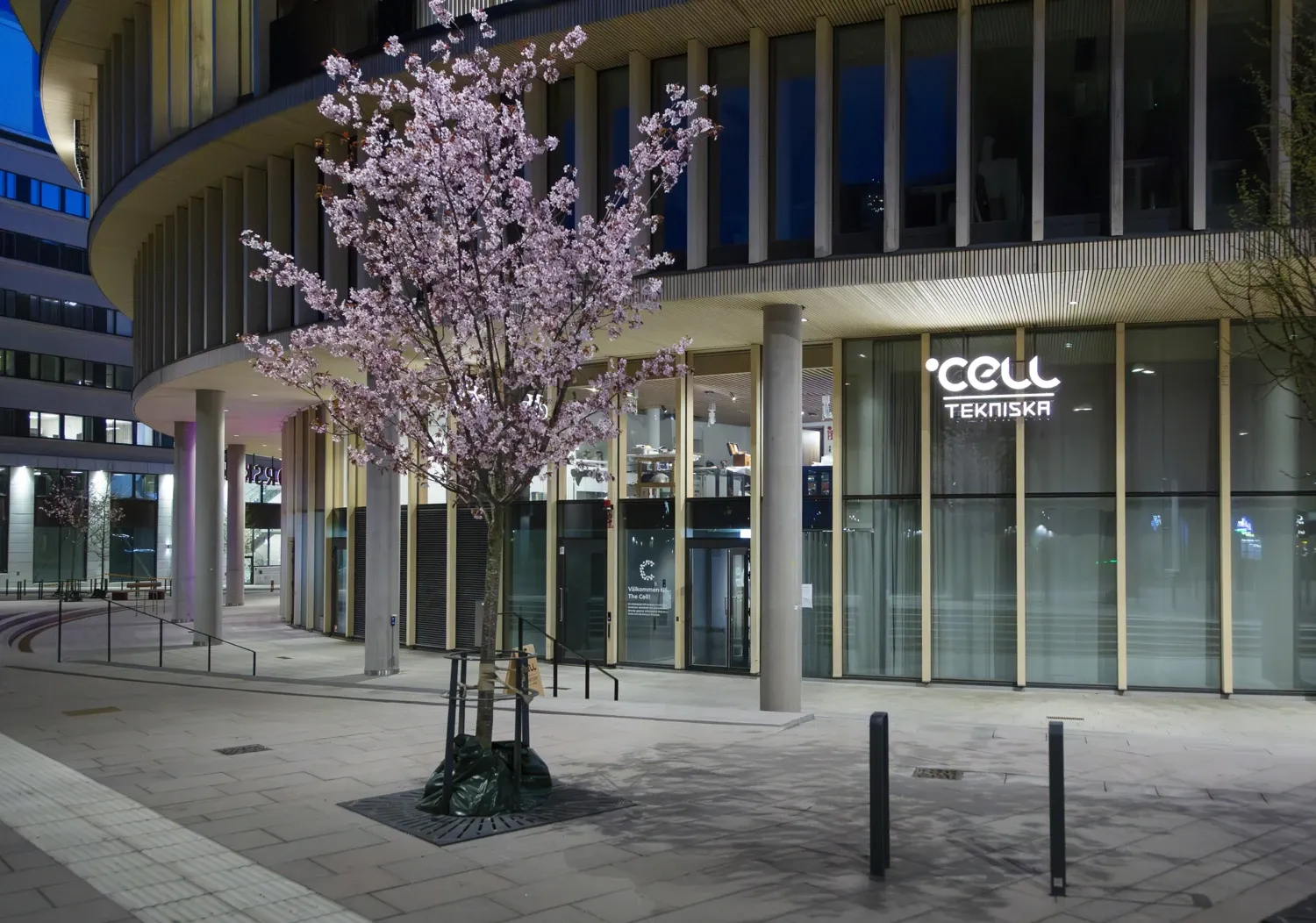 Exteriör, ingång till The Cell.