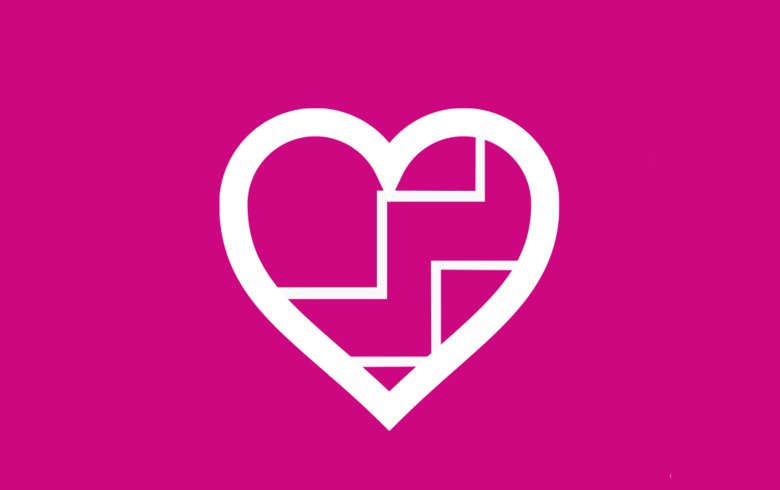 Ikon som visar ett hjärta med trappsteg.