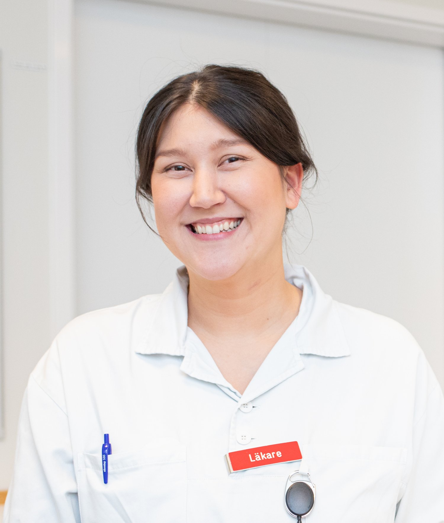 en kvinnlig läkare