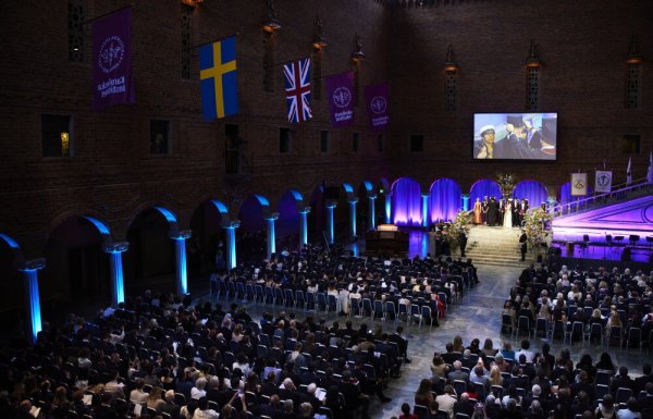 Bild från promotionshögtiden i Stockholms stadshus den 26 april 2024.