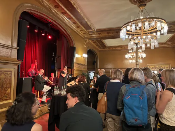 Maria Wolf's jazzkvartett uppträdde med gästmusikern på trumpet: Peter Asplund.
