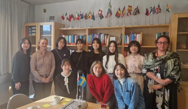 Bilder från Tokyo Metropolitan University's (TMU) besök hos NVS, mars 2026