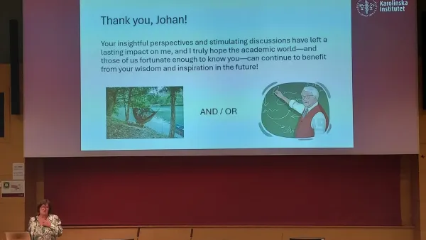gäst vid eventet.