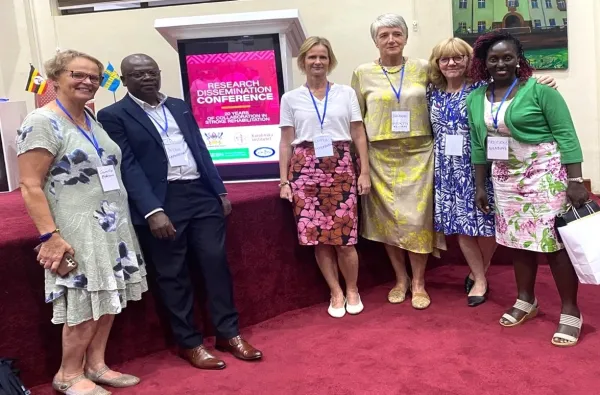 Deltagare vid Research Dissemination Conference: 20 Years of Collaboration in Stroke Rehabilitation, Uganda november 2025.