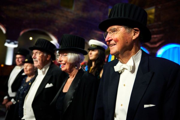 Jubeldoktorerna Lars Molin, Birgitta Strandvik och Urban Säwe.