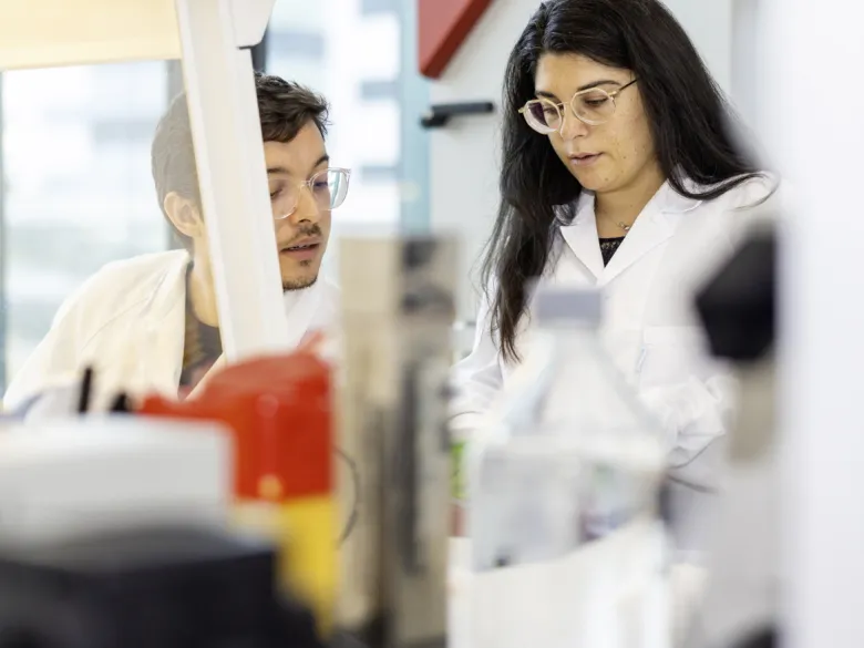 Detaljbild från labb