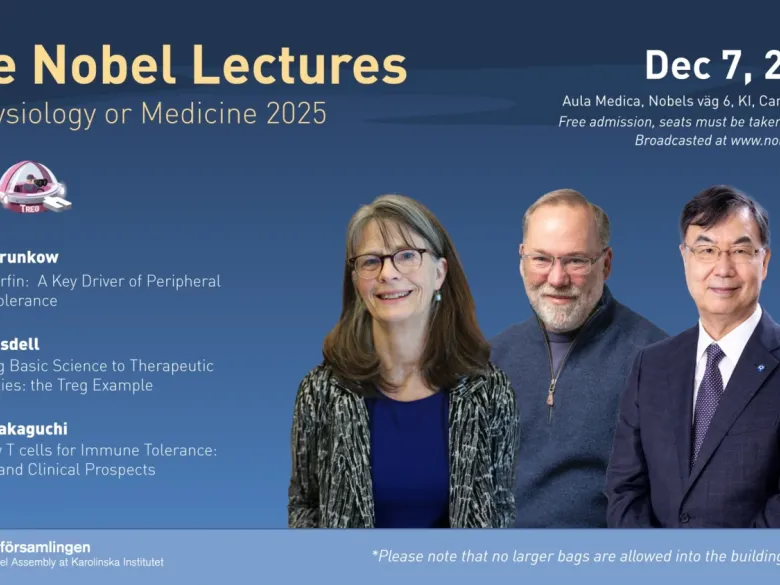 Nobelföreläsningar med årets Nobelpristagare: Shimon Sakaguchi, Mary Brunkow and Fred Ramsdell