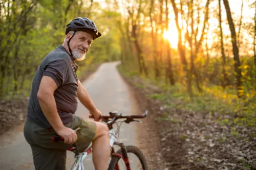 Man on bike