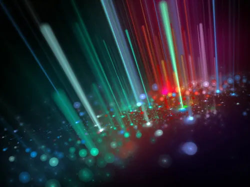 Abstract image on the theme physics and radiation.