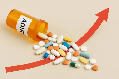 Illustration of the effect of ADHD prescriptions over time