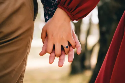 two holding hand