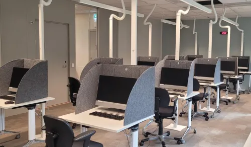 small exam hall in Zanderska building