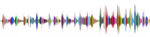 An illustration of sound waves