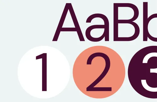 Example of how the typography can be used and will look like in various combinations.